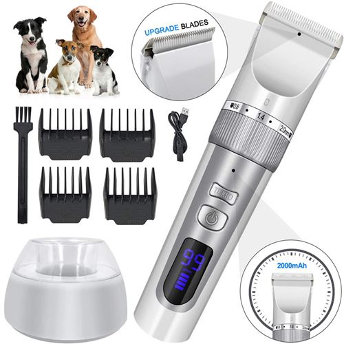 Tondeuse à cheveux électrique pour animaux de compagnie Chiens Chats Grooming Shaver Tondeuses sans fil à faible bruit