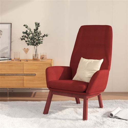 Vidaxl Fauteuil Relax Tissu Bordeaux - Image 2