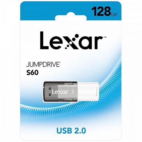 Cl&eacute; Usb Lexar Jumpdrive S60 - 128Go - USB 2.0 - Plug and Play
