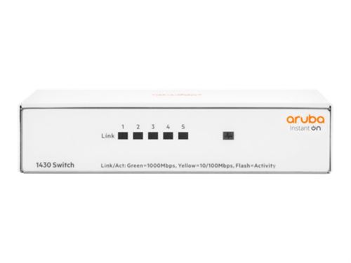 Hpe Networking Instant On 1430 5G Switch - Commutateur - Non Géré - 5 X 10/100/1000 - De Bureau, Fixation Murale - Bto