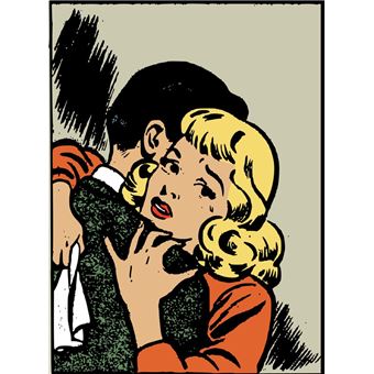Fabulous Poster Bandes dessinees pop art couple (31cm x 42cm) - 1