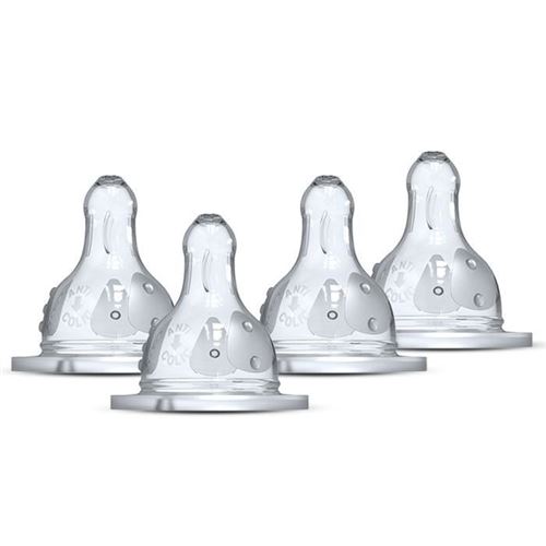 Lot de 4 tétines rondes Initiation - Débit 3