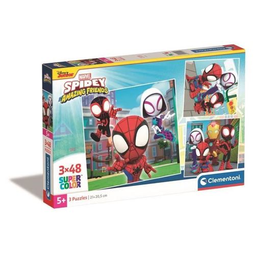 Non Communiqué Multicolore Puzzle Spidey Et Ses Amis Extraordinaires 3 X 48 Pièces