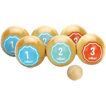 Vilac 4062 – Gioco Bocce In Legno Retrò Per Bambini (5+) Con Borsa – Prodotto Francese - 3