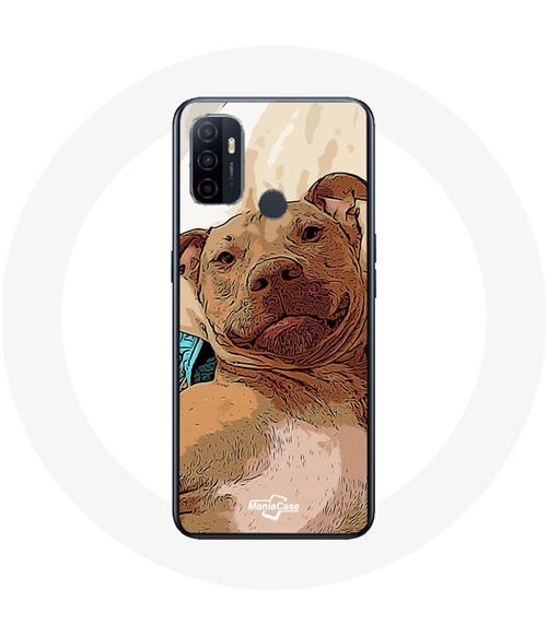 Coque Oppo A53 American Pit Bull Terrier Marron Maniacase