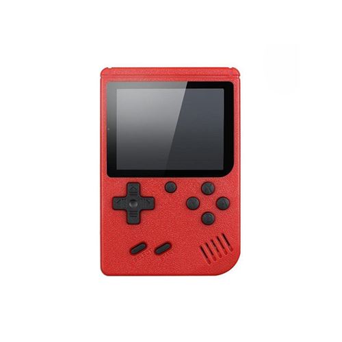 Console de jeux portable avec 400 jeux retro couleur rouge