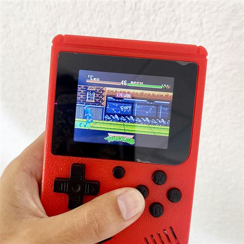 Console de jeu rétro 400 Jeux Mini Mobile Rétro Vidéo Console De Jeu De  Main Advanced Boy 8-Bit Built-in 400 Gameboy 3.0 LCD Couleur Rouge aijia