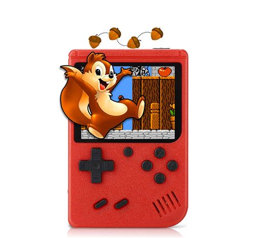 Mini Console de Jeux Vidéo portable avec 400 jeux fc classiques Couleur  Rouge