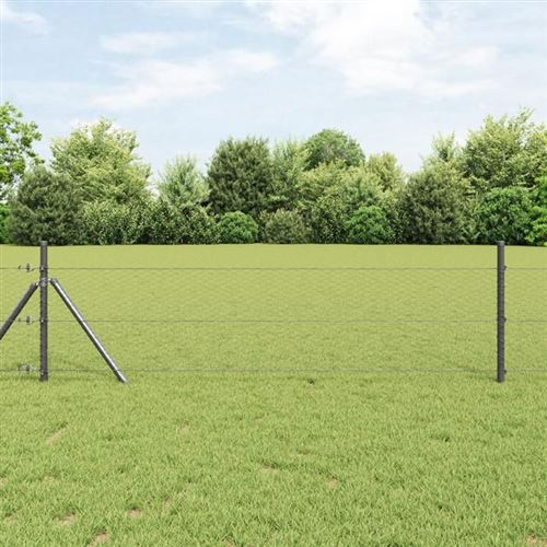 Vidaxl Clôture En Fil Soudé Pour Sol 25 X 0,4 M (L X H) - Image 3