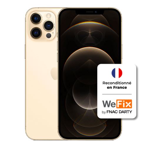 Apple iphone 12 Pro Max - Grade A - 256GB - Or Reconditionné en France par WeFix État correct - N/A reconditionné disponible sur Fnac
