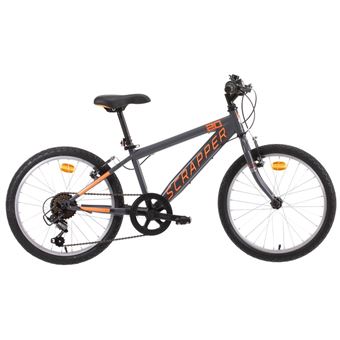 Velo VTT 20 pouces Scrapper enfant equipe de 6 vitesses avec derailleur Shimano Freins V Brake VTT Achat prix fnac