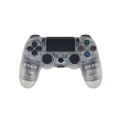 Manette sans Fil pour PS4 VORMOR Bluetooth Gamepad avec Double Vibration - Transparente