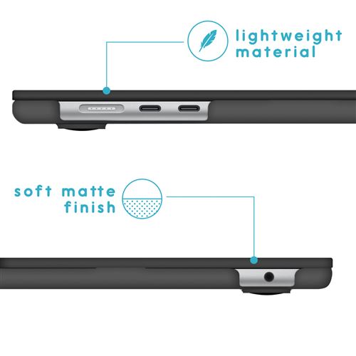 Coque pour MacBook Air 15 inch (2023) Coque Laptop iMOSHION® Noir