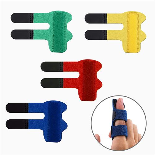 4 Pièces Attelle de Doigt Orthèses Frusde Réglable pour Soulager douleur