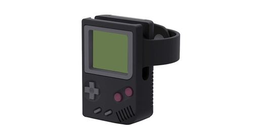 Support de montre pour apple watch 1/2/3/4 table chevet conception console jeu non toxique - noir