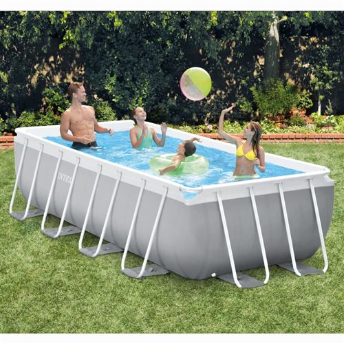 Intex - Piscine Hors Sol Prism Frame - Rectangulaire - 400x200x100 cm - Image 2