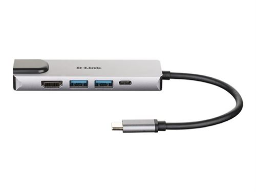 D-Link DUB-M520 - Station d'accueil - USB-C / Thunderbolt 3 - HDMI - GigE