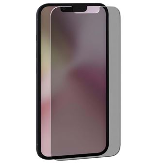 Verre Trempé 2.5D pour iPhone 13 / 14 / SE / 16e Anti-espion Eiger Noir transparent - 1