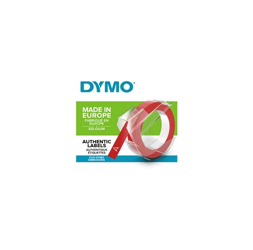 DYMO - Auto-adhésif - rouge - rouleau (0,9 cm x 3 m) 1 rouleau(x) bande de gaufrage 3D - pour DYMO Junior embosser