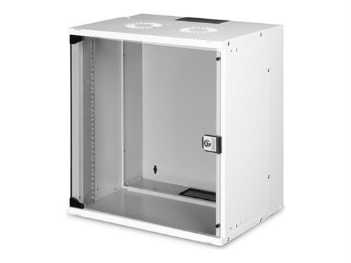 Digitus SOHO PRO Series - Rack armoire - montable sur mur - gris clair, RAL 7035 - 12U - 19