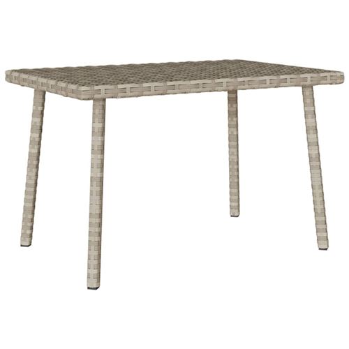 VIDAXL - Table basse de jardin - Rectangulaire - Gris clair - Image 2