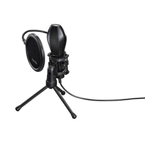 Hama "Mic-Usb Stream" - Microphone - Usb - Noir - Certifié Skype