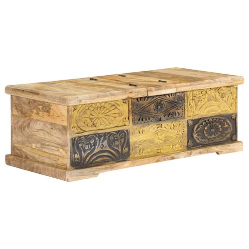 Vidaxl Salontafel 100X50x35 Cm Massief Mangohout247881 - Image 2