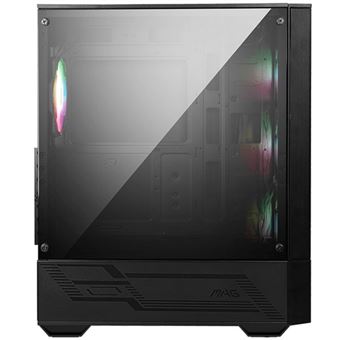 MSI MAG FORGE 112R - Mid tower - ATX - panneau latéral fenêtré (verre trempé) - pas d'alimentation (ATX) - USB/Audio