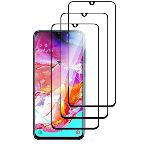 [Pack De 3] Film Vitre En Verre Trempé Pour Samsung Galaxy A70 Protection Ecran Intégrale Ultra Résistant Transparent Dureté 9H Sans Bulles Lot De 3 Top4Pc®