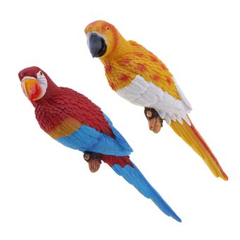 Fenteer Perroquet Oiseau Robin Réaliste Décor Miniature de Jardin Couleur #1