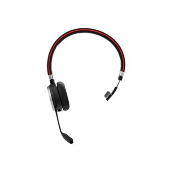 Jabra Evolve 65 SE MS Mono - Micro-casque - sur-oreille - Bluetooth - sans fil - USB - Certifié pour Microsoft Teams - pour Jabra Evolve; LINK 380a MS - 1