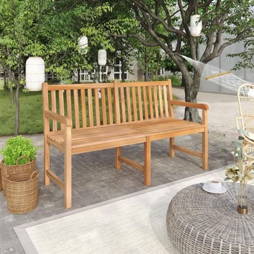 Non Communiqué Marron Vidaxl Banc De Jardin 150 Cm Bois De Teck Solide