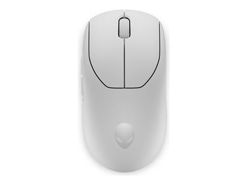 Alienware Pro Wireless Gaming Mouse - Souris - optique - 6 boutons - filaire, sans fil - USB, 2.4 GHz - lunar light