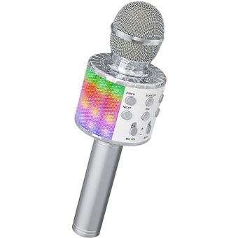 Microphone karaoké sans fil pour enfants, Bluetooth, portable, micro,  haut-parleur, lecteur, enregistreur, KTV, fête d'anniversaire
