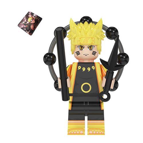 Jeu de mini construction Uzumaki Naruto 4.5cm avec tapis de souris Naruto