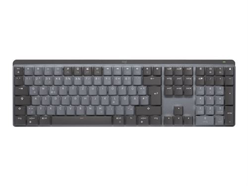 Logitech Master Series MX Mechanical - Clavier - rétroéclairé - sans fil - Bluetooth LE - QWERTZ - Allemand - commutateur : Linear - graphite