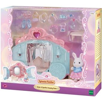Coffret De Jeu - Sylvanian Families - Dressing De Princesse - Carrosse Et Fille Lapin Neige