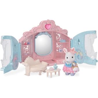Coffret De Jeu - Sylvanian Families - Dressing De Princesse - Carrosse Et Fille Lapin Neige