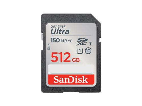  SanDisk Ultra - Carte m&eacute;moire flash - 512 Go - Class 10 - SDXC UHS-I 