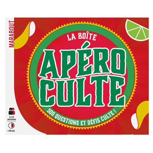 Jeux De Questions Réponses - Éditions Marabout : La Boîte Apéro Culte Culture Générale