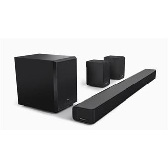 Barre de son 5.1 HISENSE AX5100 - Bluetooth - Dolby Atmos - Caisson de basses sans fil - 7 haut-parleurs - 340W - Noir