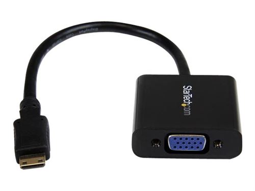 Convertisseur HDMI femelle vers VGA mâle avec adaptateur de sortie aud