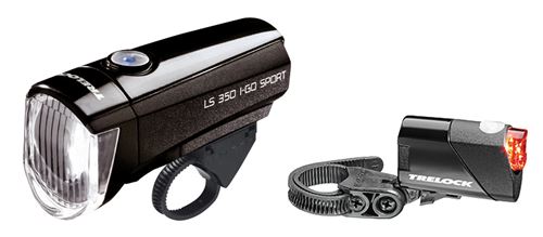 Trelock jeu d'éclairage LS 350 I-Go Sport15 Lux noir