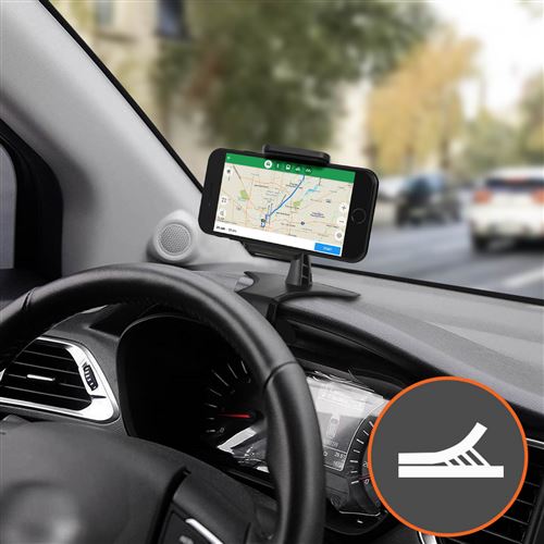 Support De Lunettes Pour Tableau De Bord Voiture - En Alliage Et Cuir, Compact, Adhésif Fort - 10