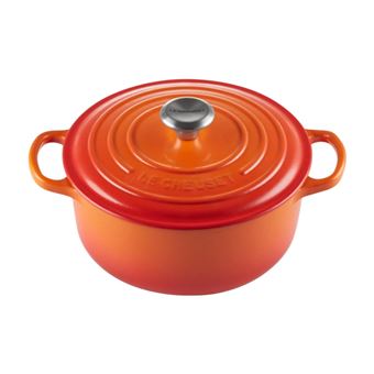 Cocotte Le Creuset Volcanique 24cm en fonte &eacute;maill&eacute;e