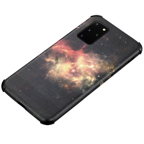 Coque en TPU + PU impression de motif de peau de soie résistant aux chocs style C pour votre Samsung Galaxy S20 Plus