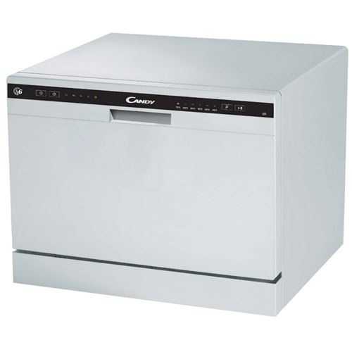Candy CDCP 6 - Lave-vaisselle - pose libre - largeur : 55 cm - profondeur : 50 cm - hauteur : 43.8 cm - blanc