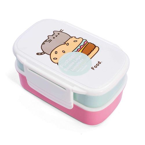 Pusheen Pushlbox2 Lot De 2 Boîte À Pain Enfichable, Plastique, Multicolore, 13 X 20 X 9,5 Cm