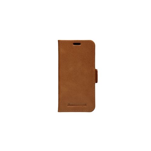 dbramante1928 Copenhagen Slim - Protection à rabat pour téléphone portable - cuir pleine fleur - brun clair - 5.4 - pour Apple iPhone 12 mini
