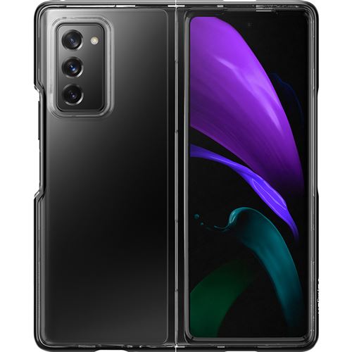 Spigen Ultra Hybrid - Coque de protection pour téléphone portable - polycarbonate, polyuréthane thermoplastique souple (TPU) - noir minuit - pour Samsung Galaxy Z Fold2, Z Fold2 5G